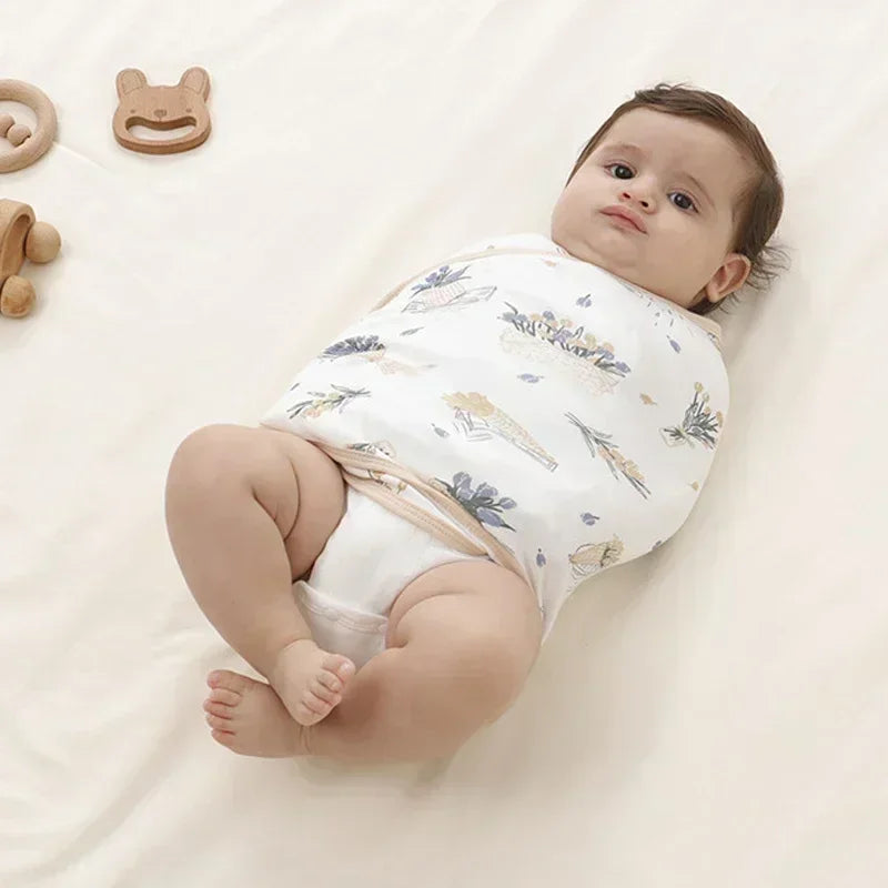 Baby Swaddle Blanket 0-6 Months Strap for Summer