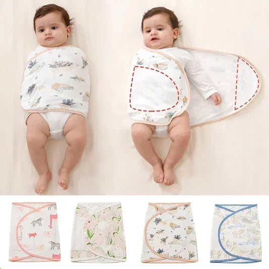 Baby Swaddle Blanket 0-6 Months Strap for Summer