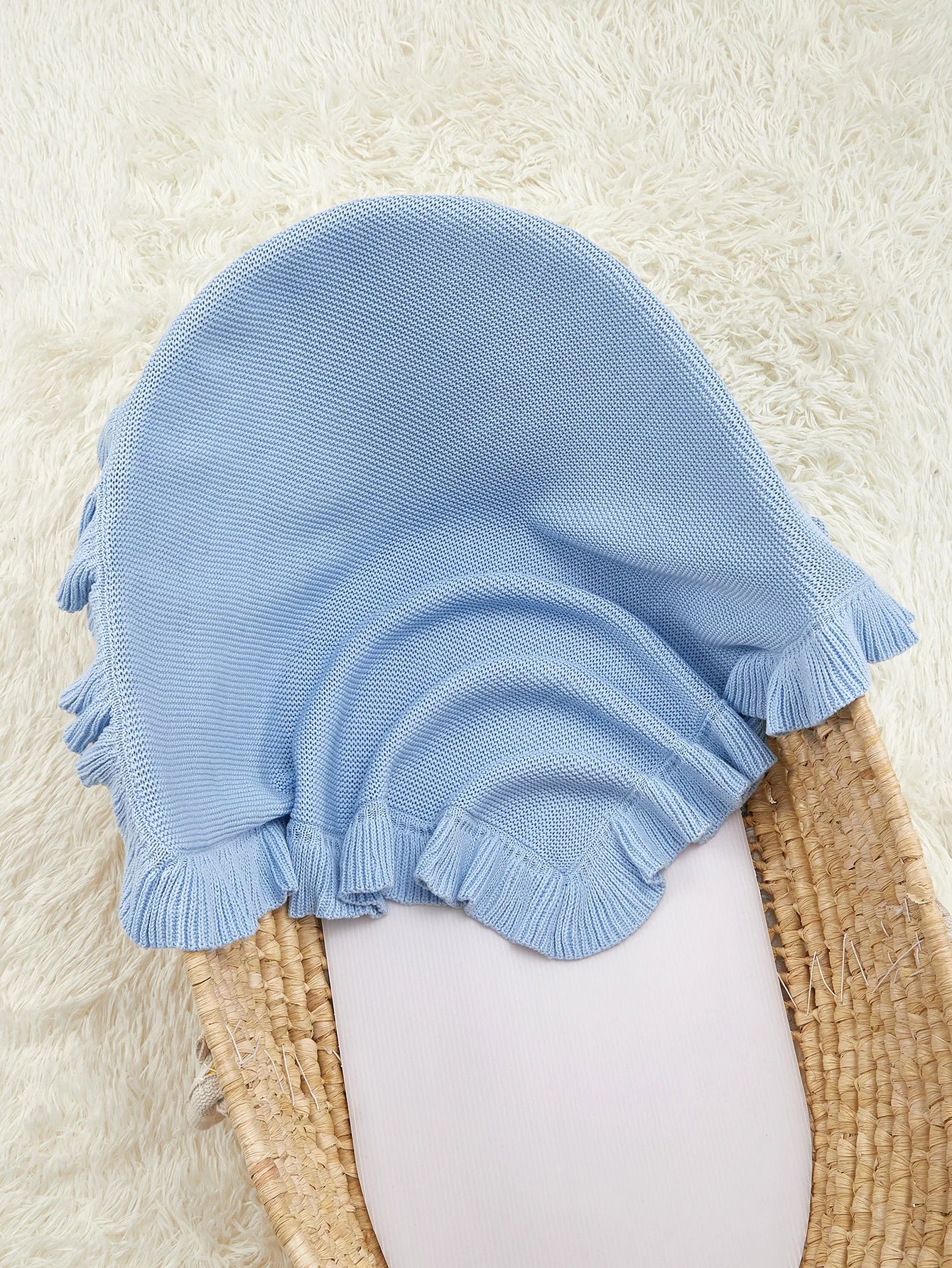 Soft and Comfortable Cotton Knit Baby Blanket 